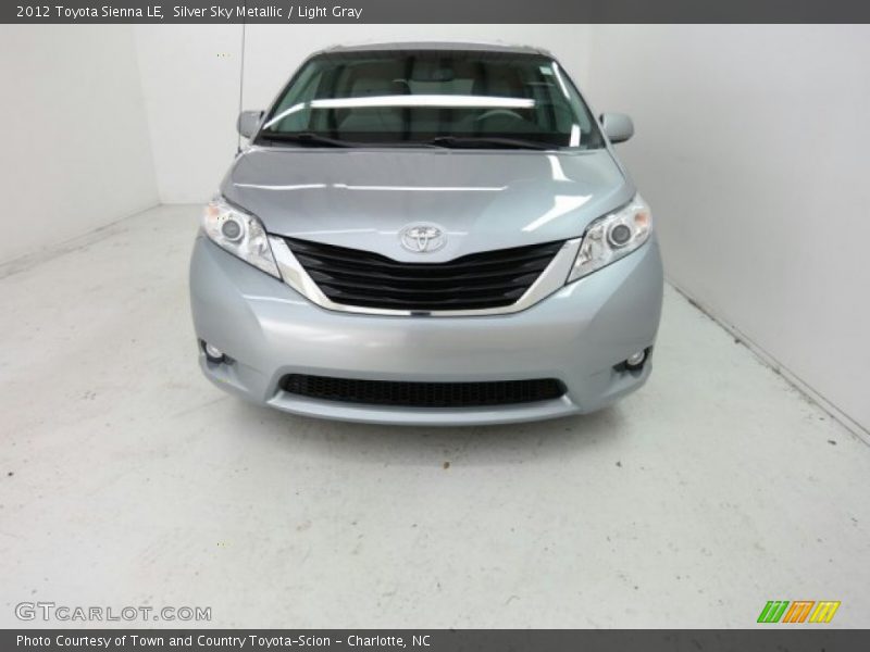 Silver Sky Metallic / Light Gray 2012 Toyota Sienna LE