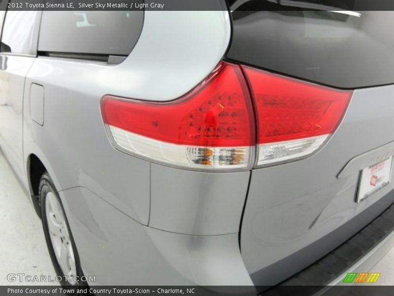 Silver Sky Metallic / Light Gray 2012 Toyota Sienna LE