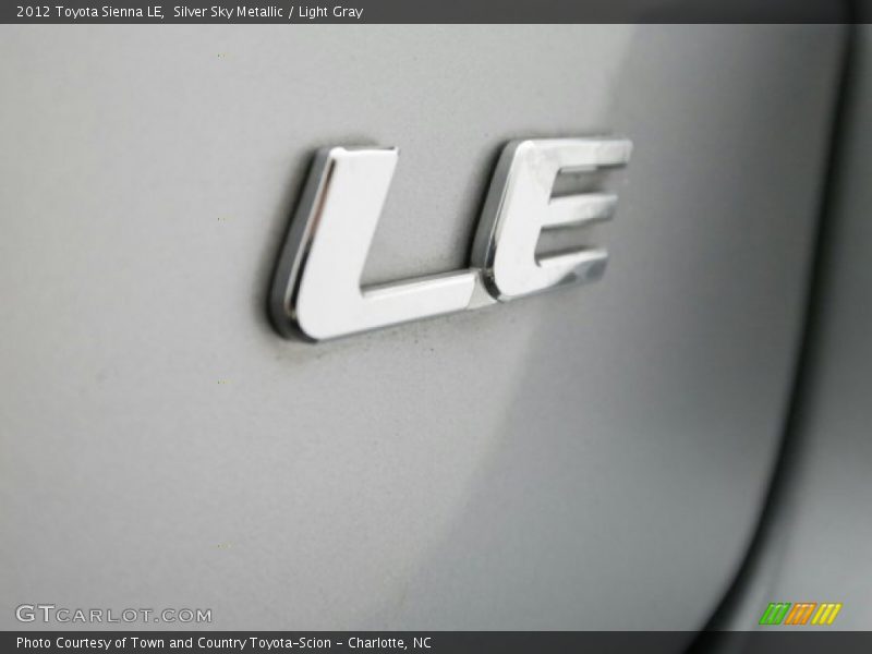 Silver Sky Metallic / Light Gray 2012 Toyota Sienna LE