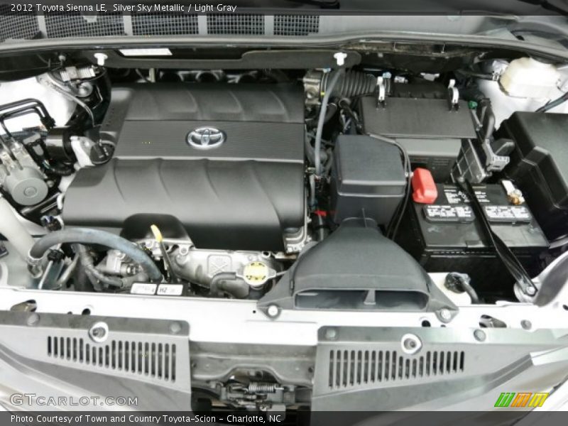 Silver Sky Metallic / Light Gray 2012 Toyota Sienna LE