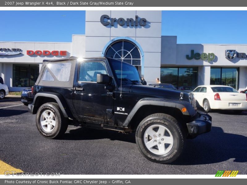 Black / Dark Slate Gray/Medium Slate Gray 2007 Jeep Wrangler X 4x4