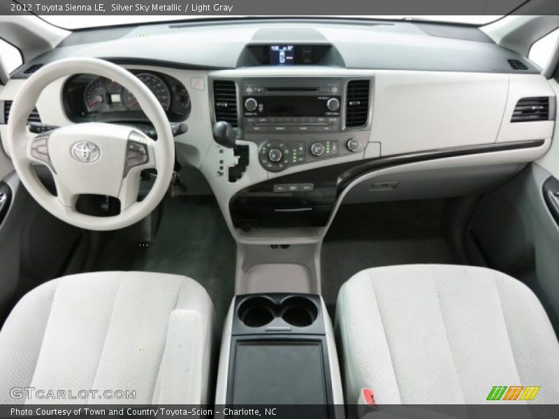 Silver Sky Metallic / Light Gray 2012 Toyota Sienna LE