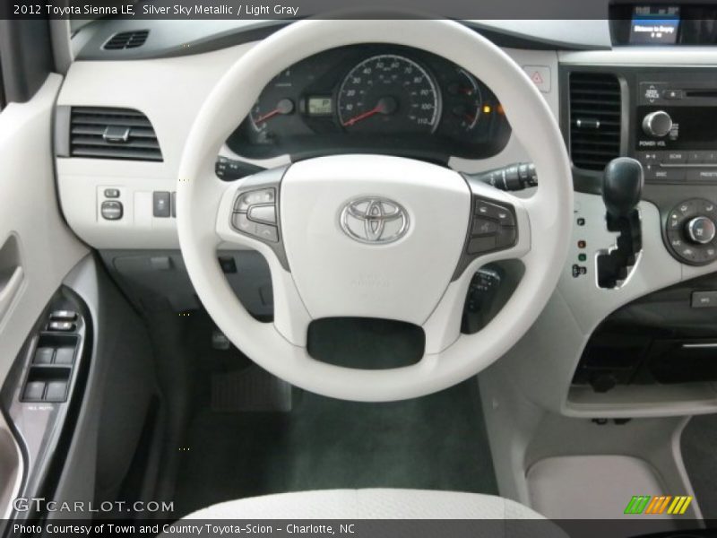 Silver Sky Metallic / Light Gray 2012 Toyota Sienna LE