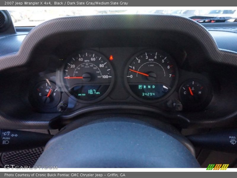 Black / Dark Slate Gray/Medium Slate Gray 2007 Jeep Wrangler X 4x4