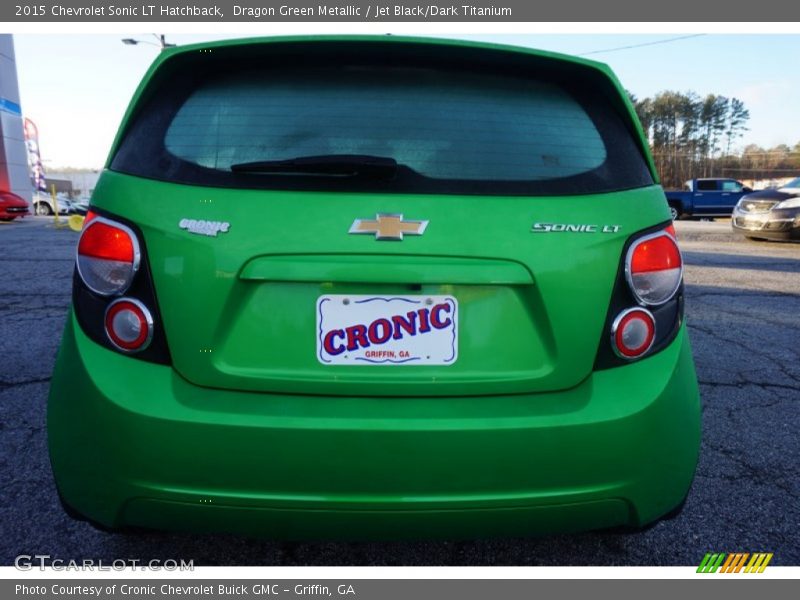 Dragon Green Metallic / Jet Black/Dark Titanium 2015 Chevrolet Sonic LT Hatchback