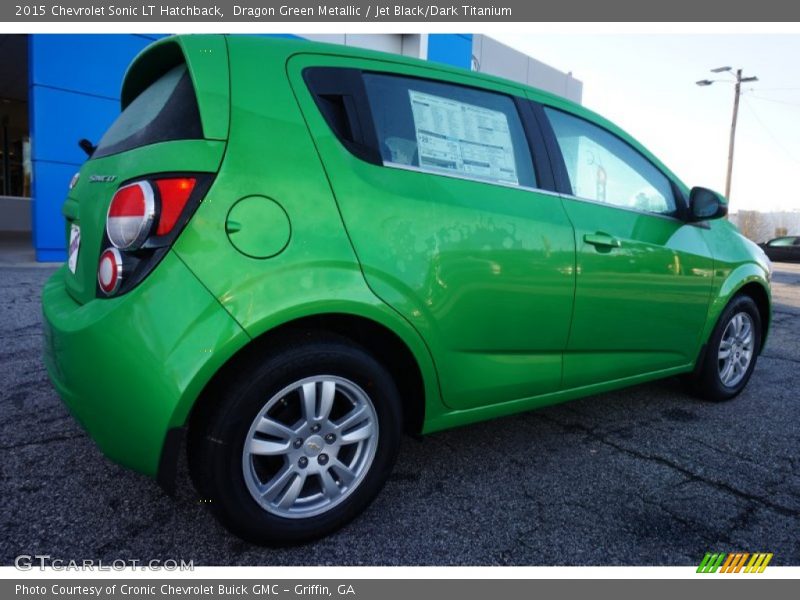 Dragon Green Metallic / Jet Black/Dark Titanium 2015 Chevrolet Sonic LT Hatchback
