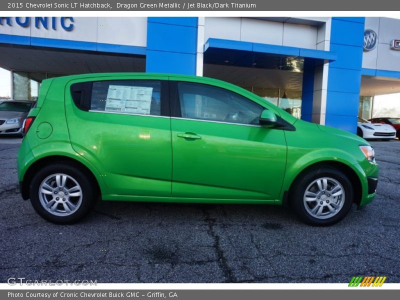 Dragon Green Metallic / Jet Black/Dark Titanium 2015 Chevrolet Sonic LT Hatchback