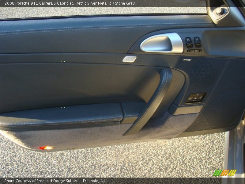 Arctic Silver Metallic / Stone Grey 2008 Porsche 911 Carrera S Cabriolet