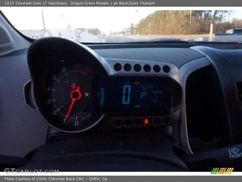 Dragon Green Metallic / Jet Black/Dark Titanium 2015 Chevrolet Sonic LT Hatchback