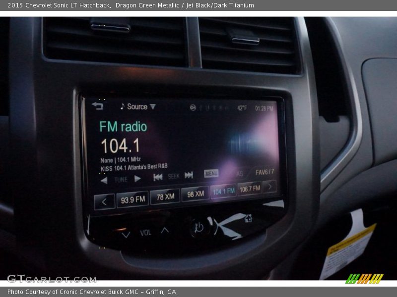 Dragon Green Metallic / Jet Black/Dark Titanium 2015 Chevrolet Sonic LT Hatchback