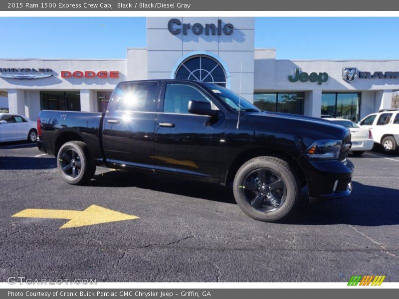 Black / Black/Diesel Gray 2015 Ram 1500 Express Crew Cab