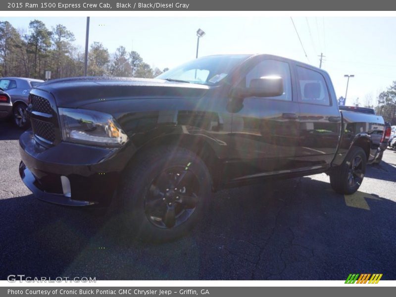 Black / Black/Diesel Gray 2015 Ram 1500 Express Crew Cab