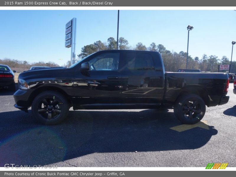 Black / Black/Diesel Gray 2015 Ram 1500 Express Crew Cab