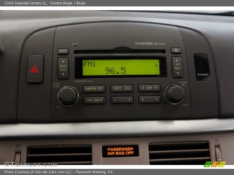 Golden Beige / Beige 2006 Hyundai Sonata GL