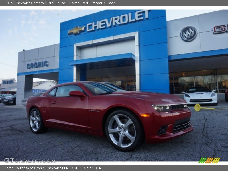 Crystal Red Tintcoat / Black 2015 Chevrolet Camaro SS/RS Coupe