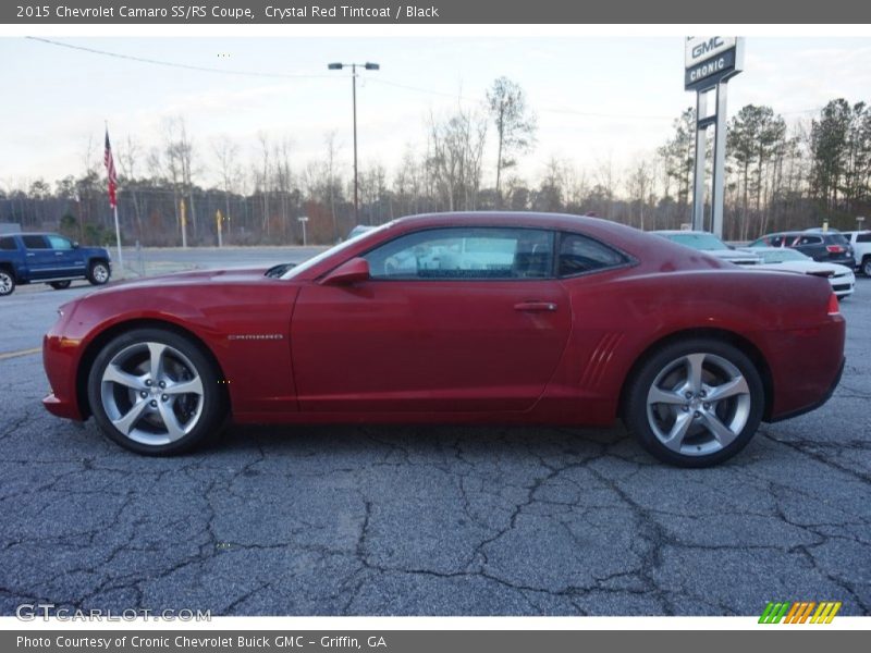 Crystal Red Tintcoat / Black 2015 Chevrolet Camaro SS/RS Coupe