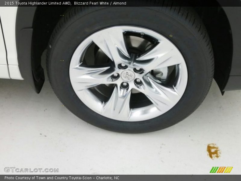Blizzard Pearl White / Almond 2015 Toyota Highlander Limited AWD