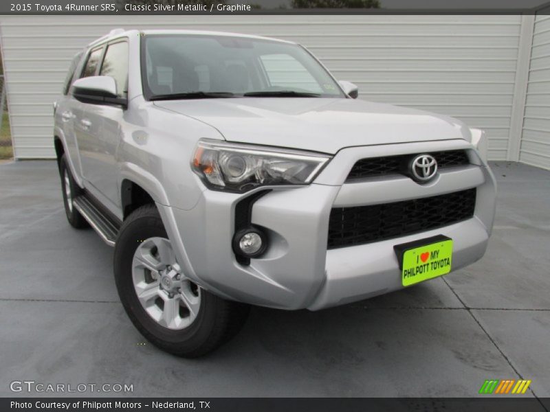 Classic Silver Metallic / Graphite 2015 Toyota 4Runner SR5