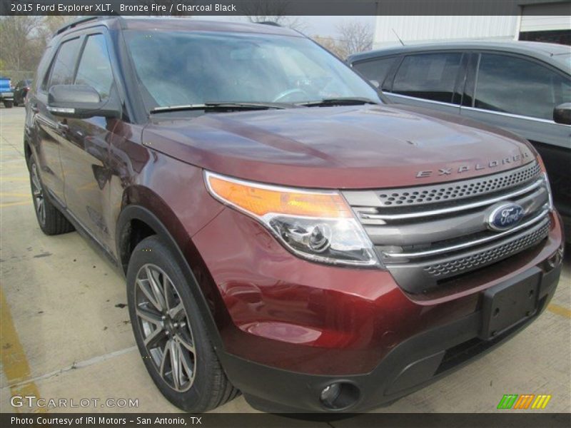Bronze Fire / Charcoal Black 2015 Ford Explorer XLT