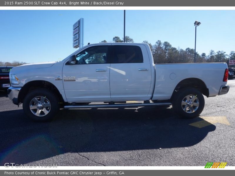 Bright White / Black/Diesel Gray 2015 Ram 2500 SLT Crew Cab 4x4
