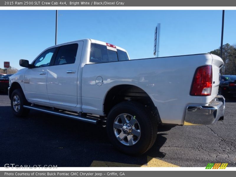 Bright White / Black/Diesel Gray 2015 Ram 2500 SLT Crew Cab 4x4