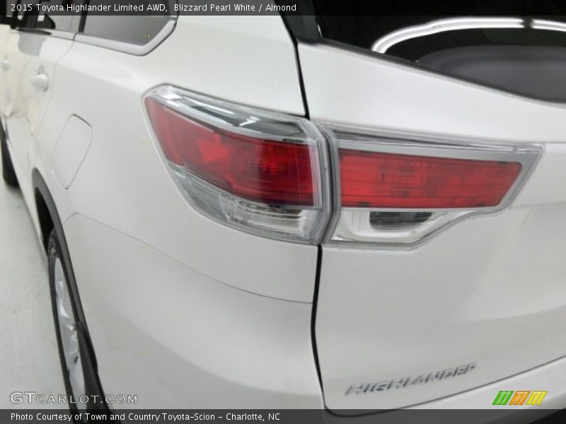 Blizzard Pearl White / Almond 2015 Toyota Highlander Limited AWD