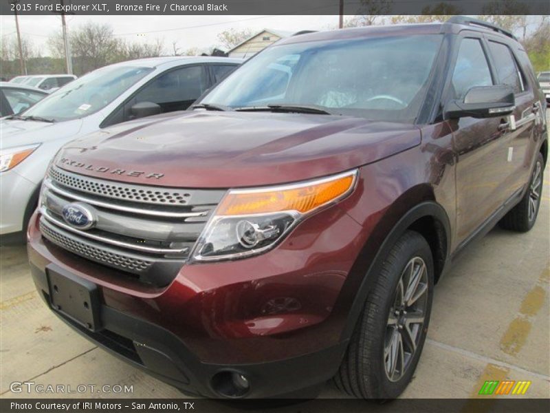 Bronze Fire / Charcoal Black 2015 Ford Explorer XLT