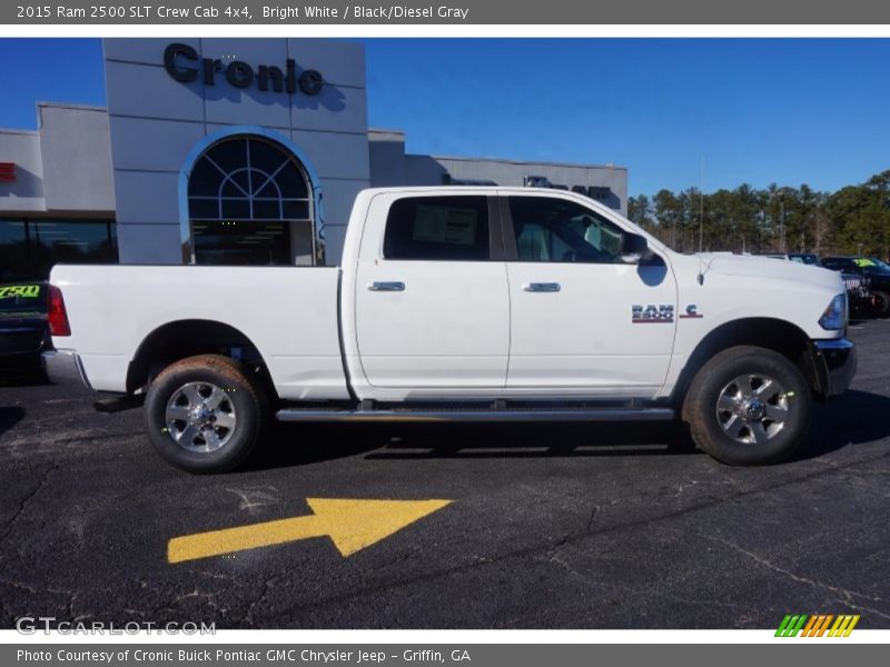 Bright White / Black/Diesel Gray 2015 Ram 2500 SLT Crew Cab 4x4