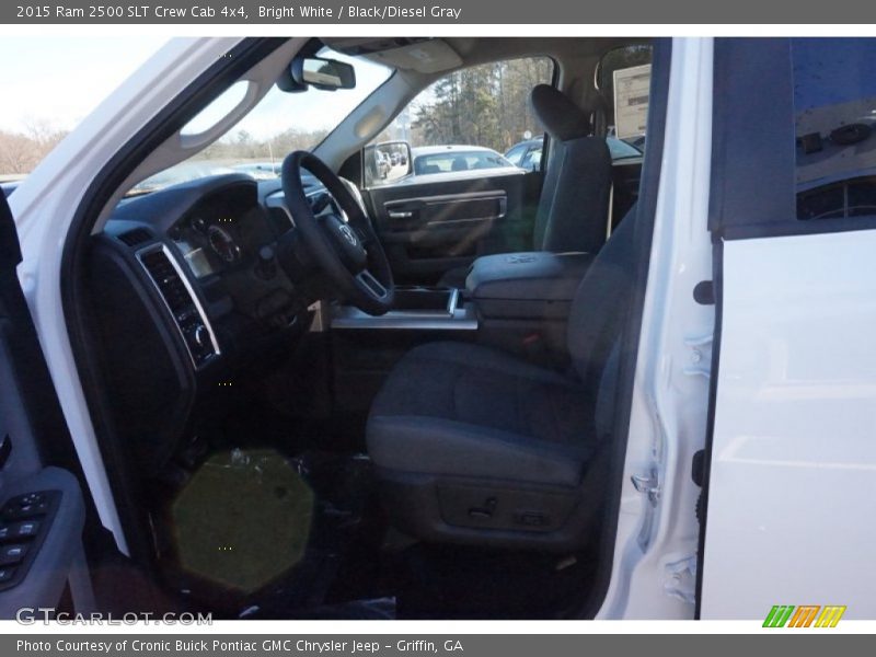 Bright White / Black/Diesel Gray 2015 Ram 2500 SLT Crew Cab 4x4