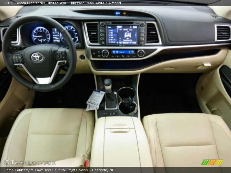 Dashboard of 2015 Highlander Limited AWD