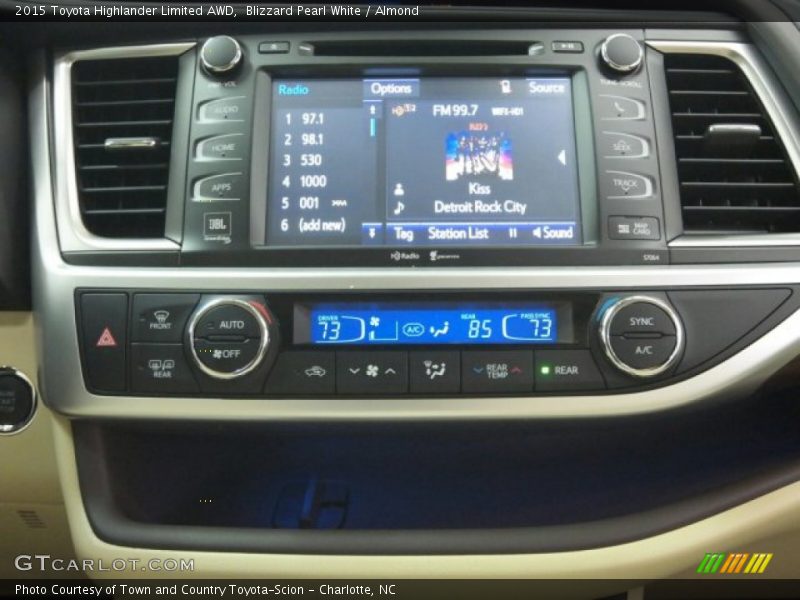 Blizzard Pearl White / Almond 2015 Toyota Highlander Limited AWD