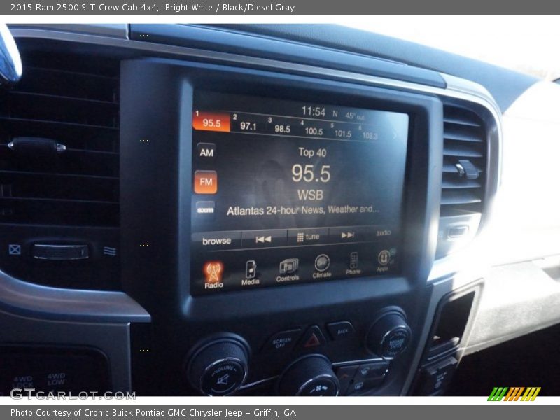 Bright White / Black/Diesel Gray 2015 Ram 2500 SLT Crew Cab 4x4
