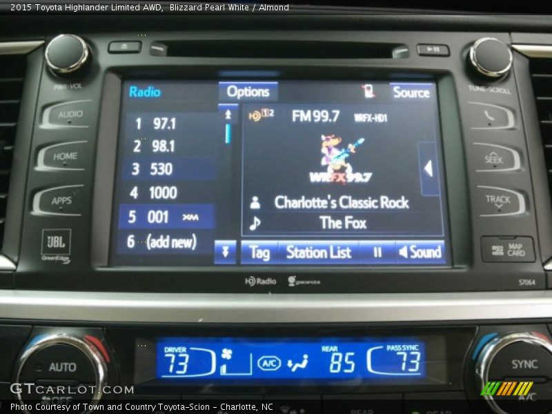 Blizzard Pearl White / Almond 2015 Toyota Highlander Limited AWD