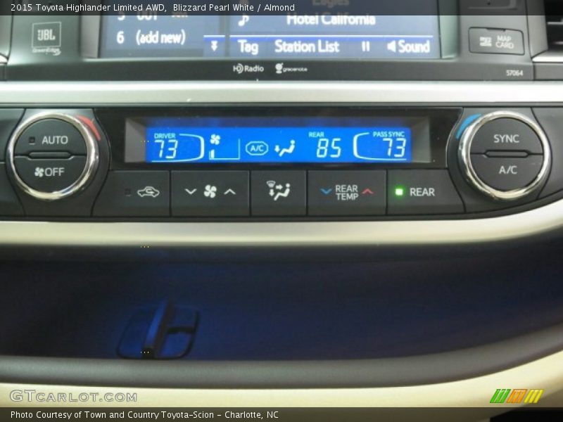 Blizzard Pearl White / Almond 2015 Toyota Highlander Limited AWD