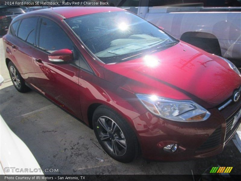 Ruby Red / Charcoal Black 2014 Ford Focus SE Hatchback