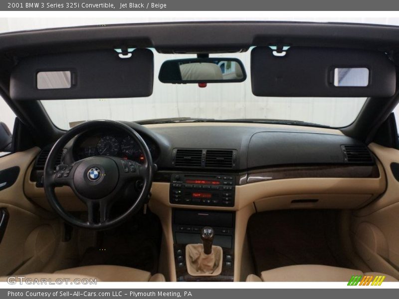 Jet Black / Beige 2001 BMW 3 Series 325i Convertible