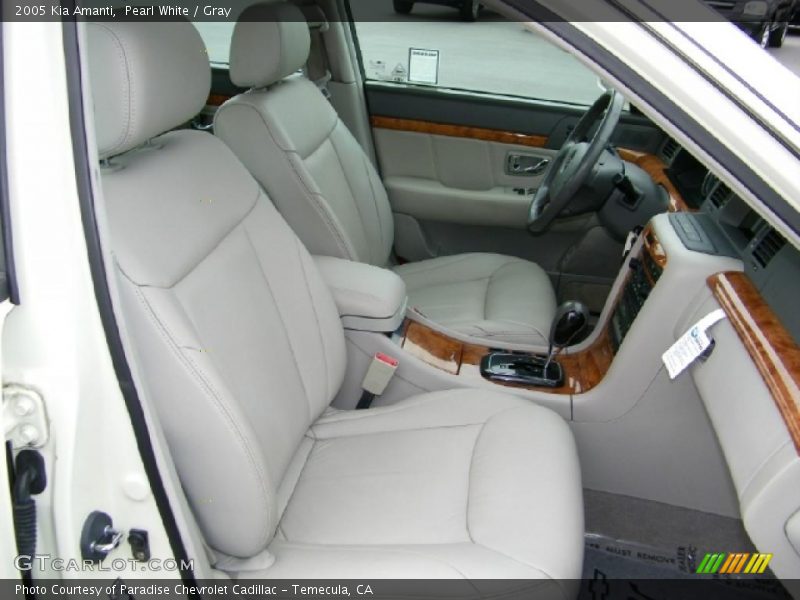 Pearl White / Gray 2005 Kia Amanti
