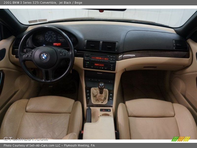 Jet Black / Beige 2001 BMW 3 Series 325i Convertible