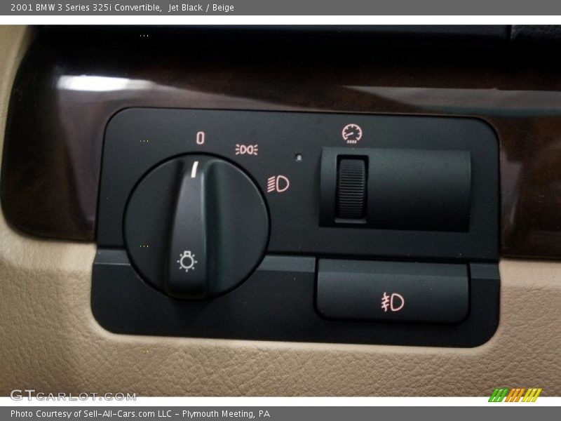 Jet Black / Beige 2001 BMW 3 Series 325i Convertible