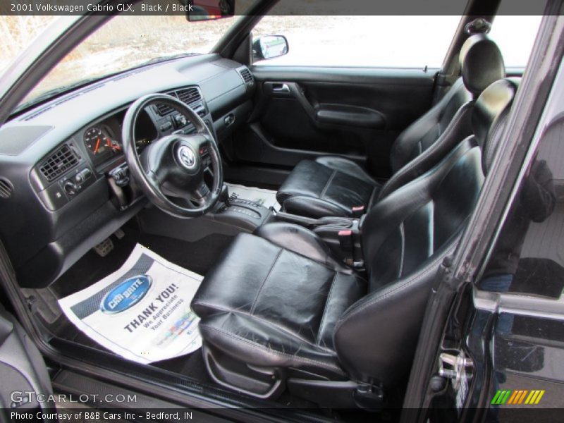 Black / Black 2001 Volkswagen Cabrio GLX