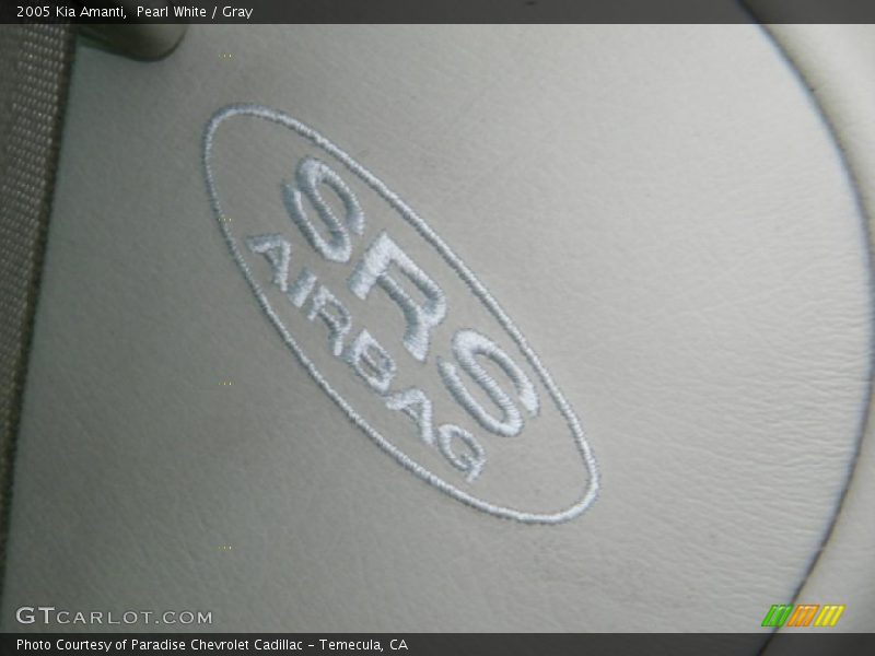 Pearl White / Gray 2005 Kia Amanti