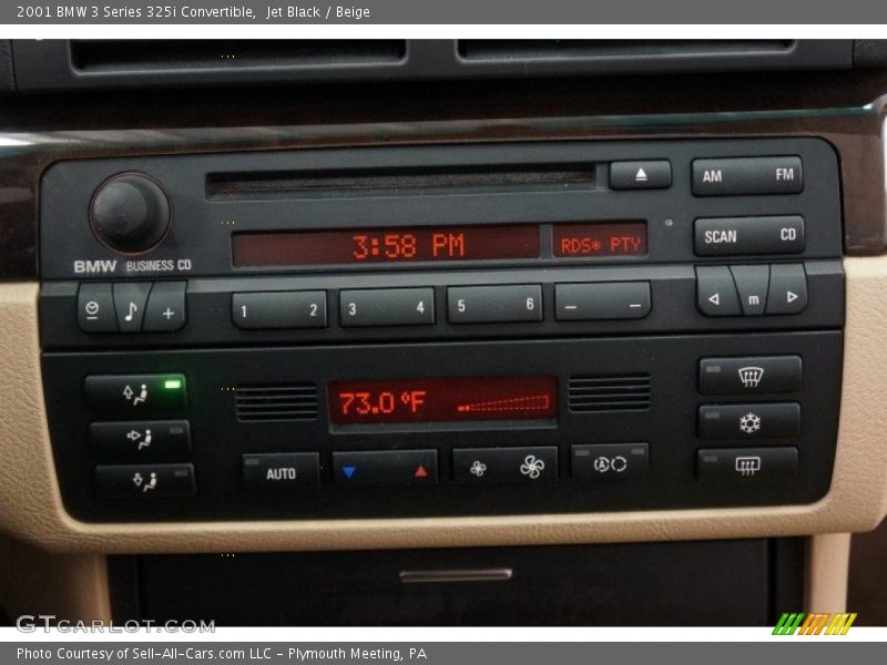 Jet Black / Beige 2001 BMW 3 Series 325i Convertible