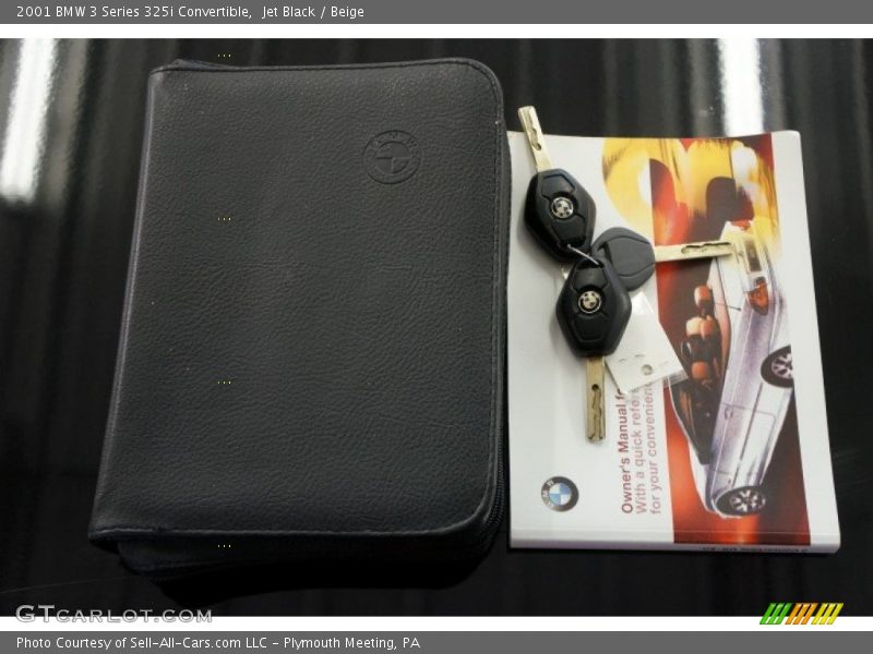 Jet Black / Beige 2001 BMW 3 Series 325i Convertible