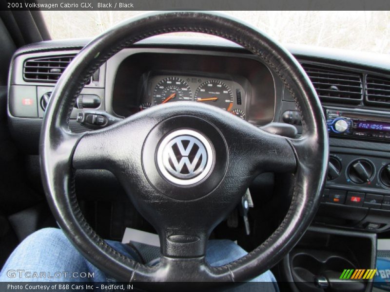 Black / Black 2001 Volkswagen Cabrio GLX