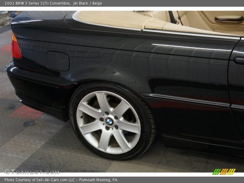 Jet Black / Beige 2001 BMW 3 Series 325i Convertible
