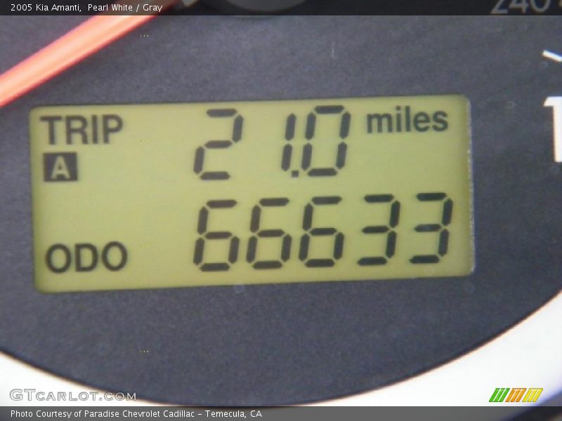 Pearl White / Gray 2005 Kia Amanti