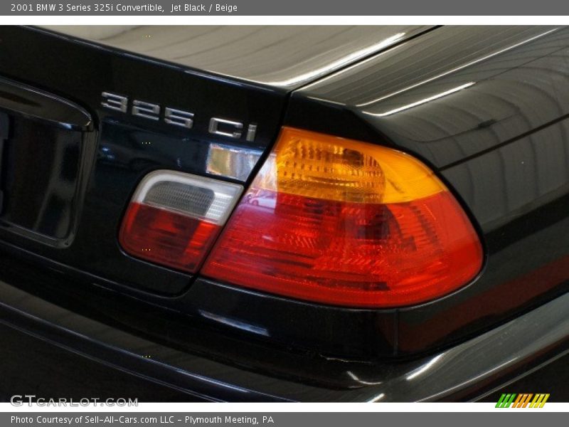 Jet Black / Beige 2001 BMW 3 Series 325i Convertible