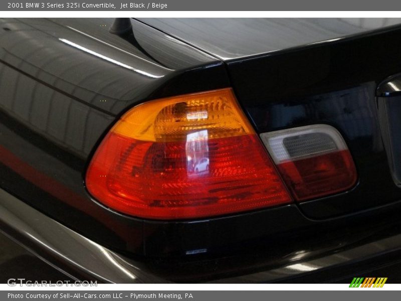 Jet Black / Beige 2001 BMW 3 Series 325i Convertible