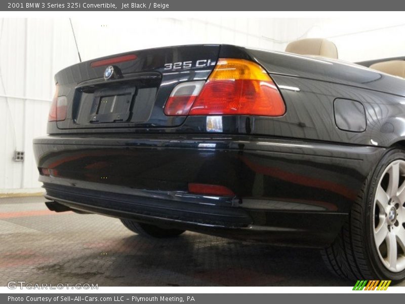 Jet Black / Beige 2001 BMW 3 Series 325i Convertible