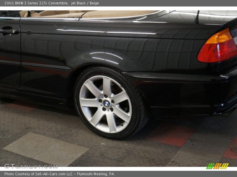 Jet Black / Beige 2001 BMW 3 Series 325i Convertible